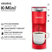Cafetera Keurig K-Mini Single Serve K-Cup Pod, Rojo Amapola