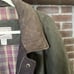 Vintage Woolrich Field Chore Coat Jacket XL Flannel Blanket Lined Green Leather