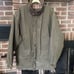 Vintage Woolrich Field Chore Coat Jacket XL Flannel Blanket Lined Green Leather