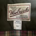 Vintage Woolrich Field Chore Coat Jacket XL Flannel Blanket Lined Green Leather