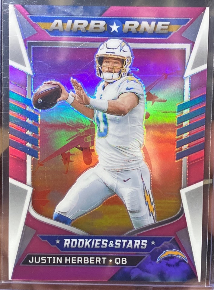 72/75 Justin Herbert Pink Airborne