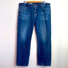 Adriana Goldschmeid The Protege Straight Leg denim dark wash jeans sz 38