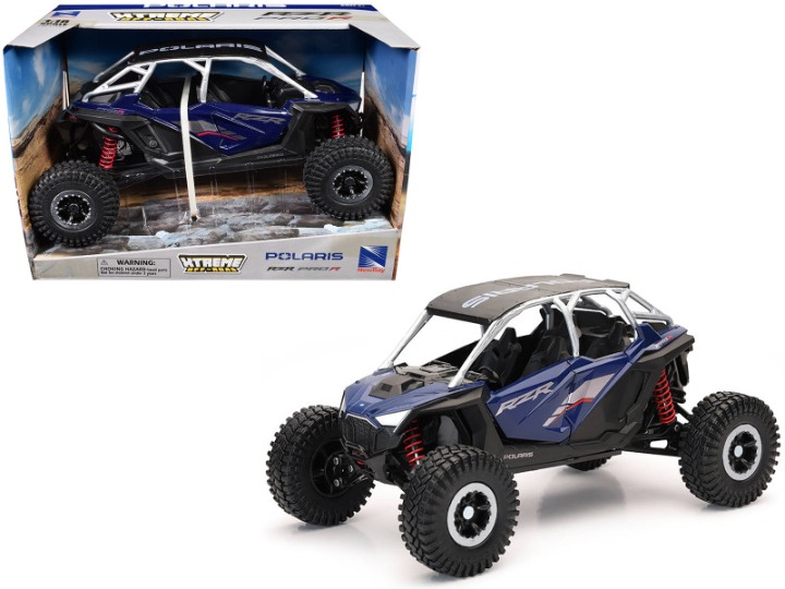 Polaris RZR Pro R UTV Blue with Black Top Xtreme Off-Road Series 1/18 Diecast