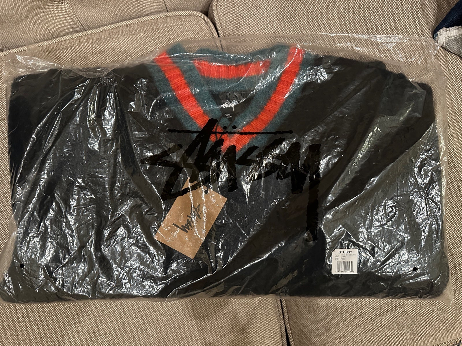 Stussy mohair tennis sweater size L