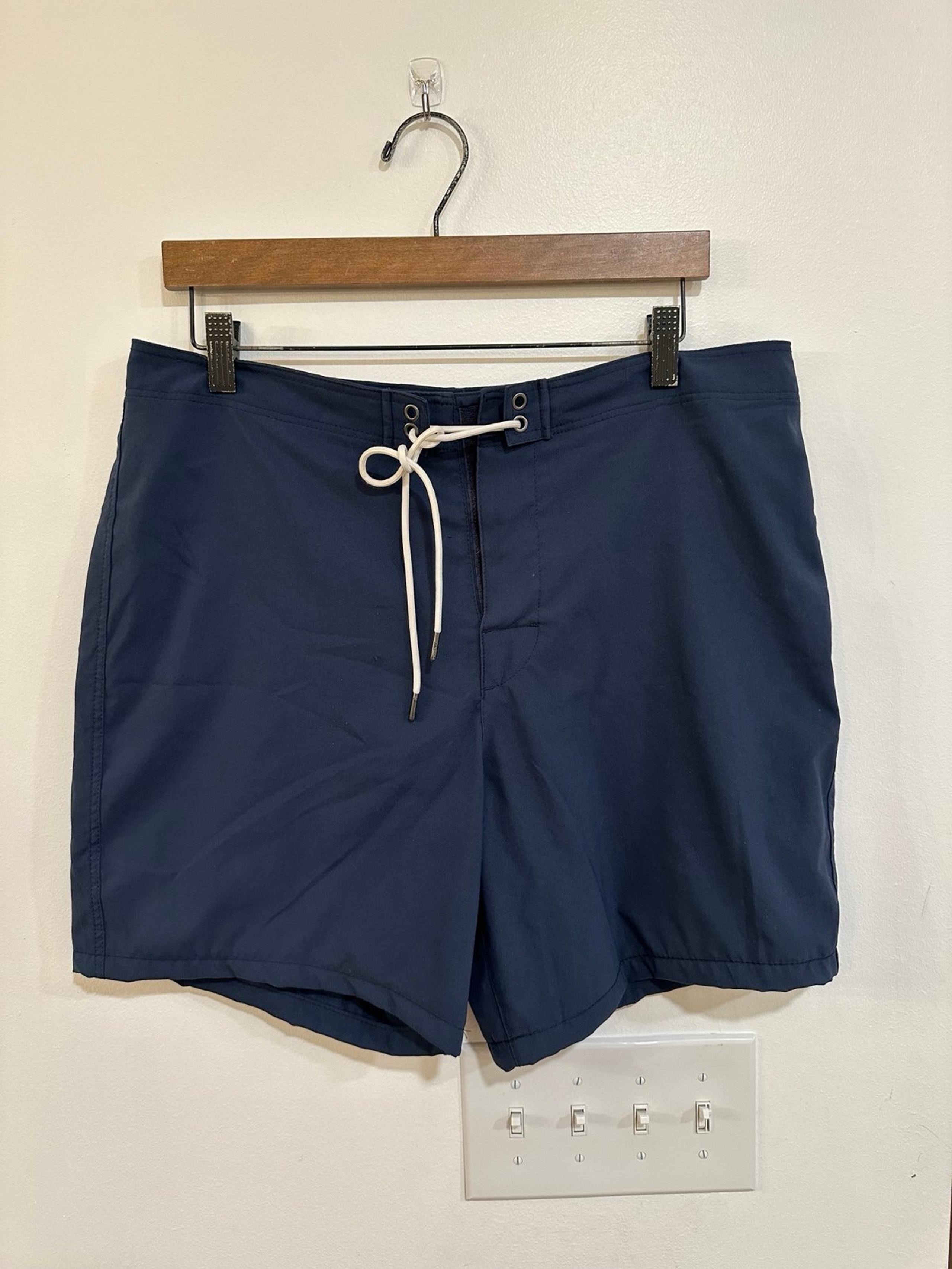 Abercrombie And Fitch Navy Swim Trunks Stretch Board Shorts Men’s Size 33