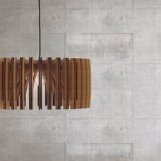 Wood Pendant Light Mid Century Modern Handmade Ceiling Lamp 8*19 inch