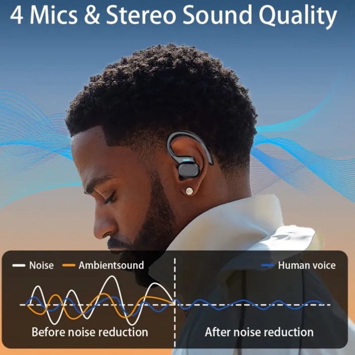 True Wireless Earbuds (Black) - detail