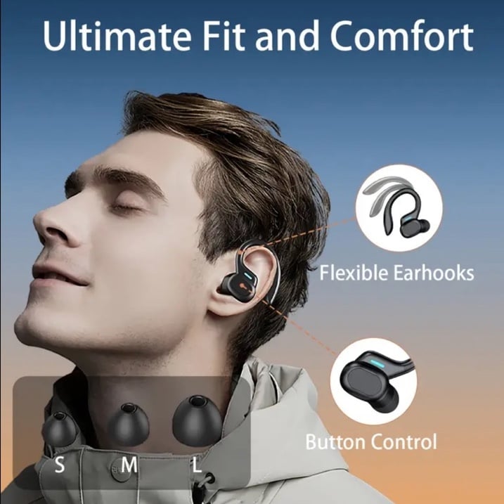 True Wireless Earbuds (Black) - detail