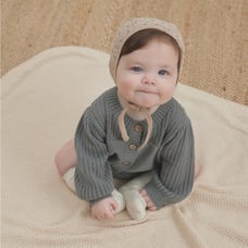 Quincy Mae Matching Set Pointelle Cardigan 0-3M 3-6M Rylee Cru Jamie Kay Knit
