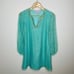 Lilly Pulitzer Colby Silk Blue Gold Long Sleeve Sheath Dress 00 Polka Dot Print