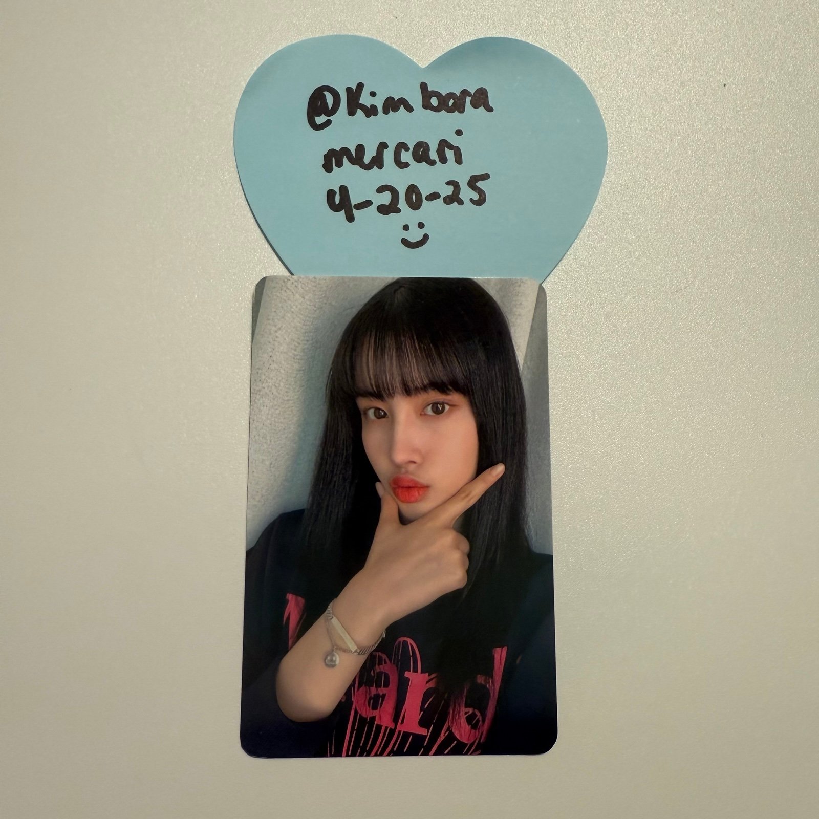 stayc yoon young luv bracelet photocard