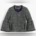 J. Crew Lady Jacket Blazer in Sequin Tweed Black Multi, Size 4