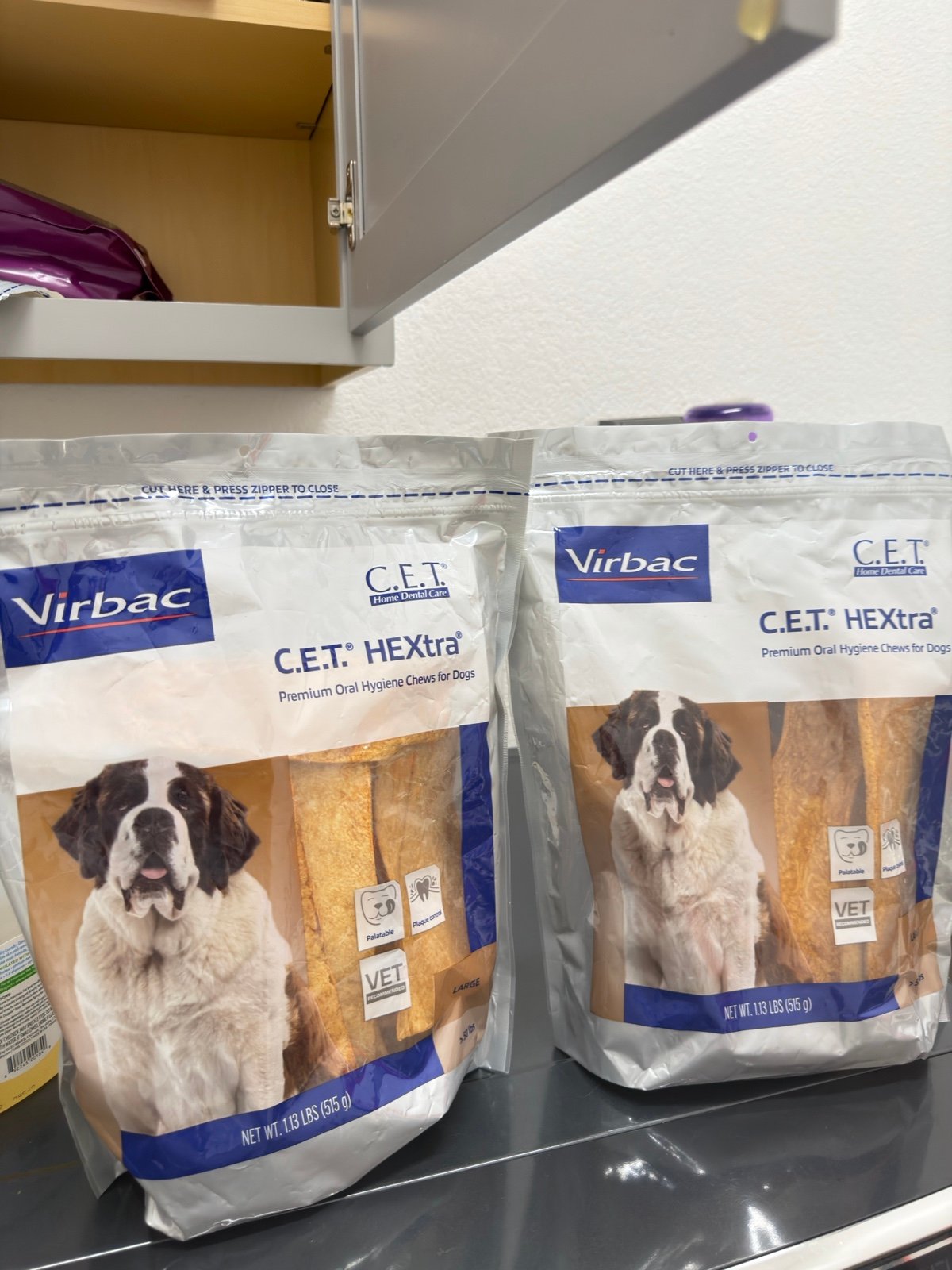 Virbac C.E.T. Hextra Premium Oral Hygienice Chew for Dogs 2 bags