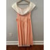 Vintage 80s Peach Bridesmaid Party Prom Dress Formal Gown Sz 15/16