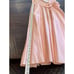 Vintage 80s Peach Bridesmaid Party Prom Dress Formal Gown Sz 15/16