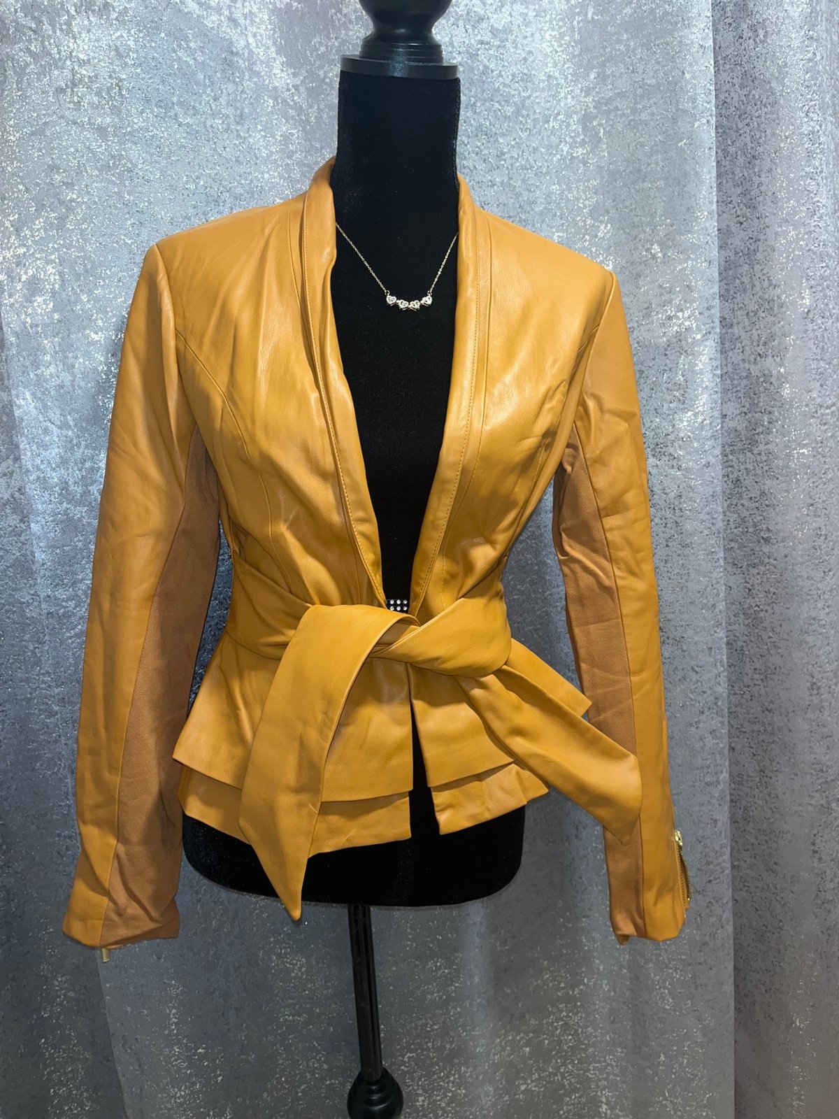 Got It Love It Faux Leather Tan Jacket