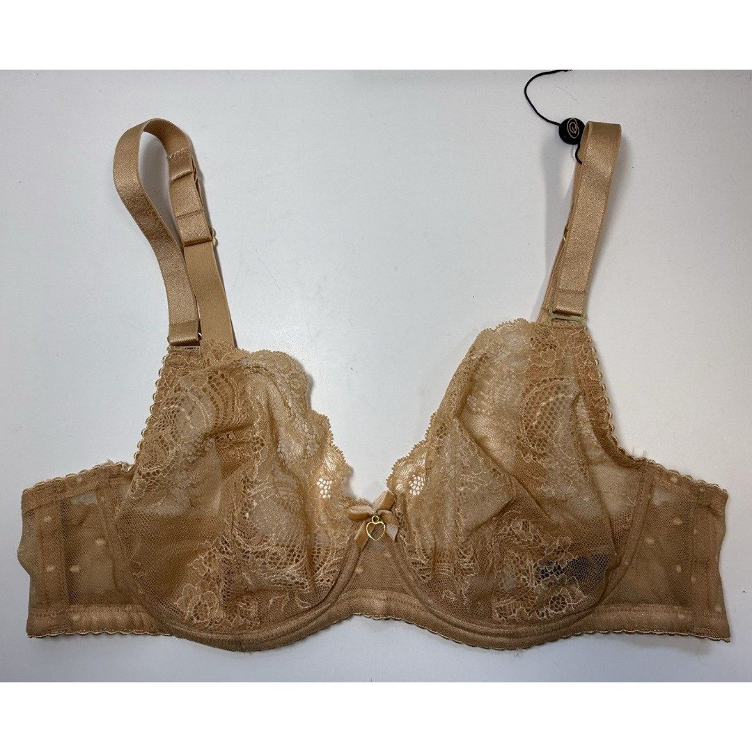 Dita Von Tesse Fiamma Underwire Bra In Tan Sz 38C New