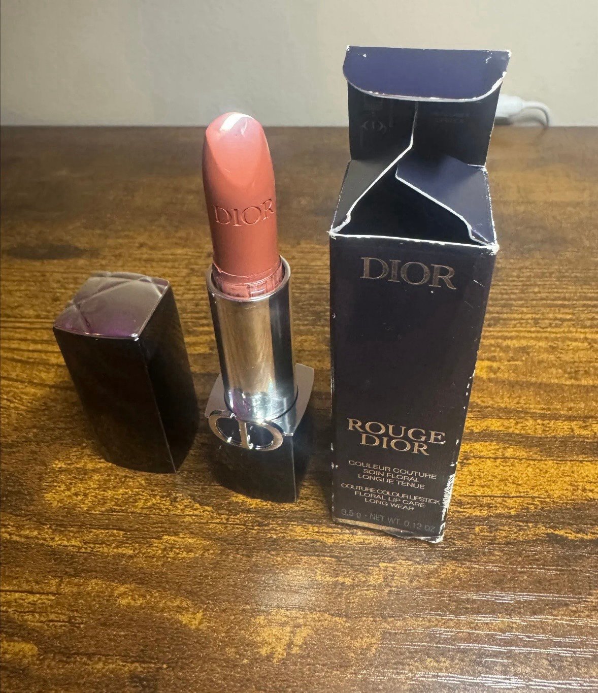 Dior rouge couture colour lipstick floral lip care long wear 434 promenade satin