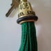 Gorgeous antique Italian keychain. Hotel Londra Firenze Italy. Room 406