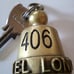 Gorgeous antique Italian keychain. Hotel Londra Firenze Italy. Room 406