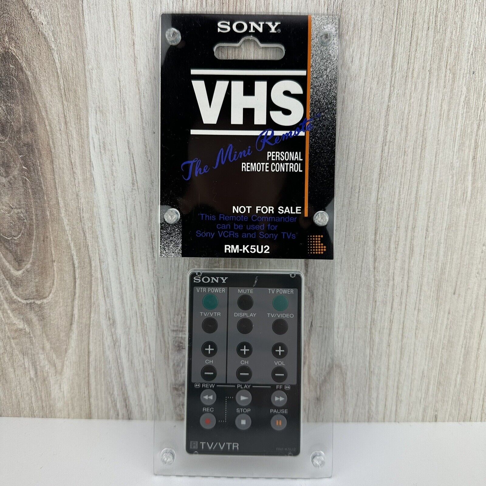RARE Vintage Sony The Mini Remote RM-K5U2 for Sony VCRs & Sony TVs NEW SEALED