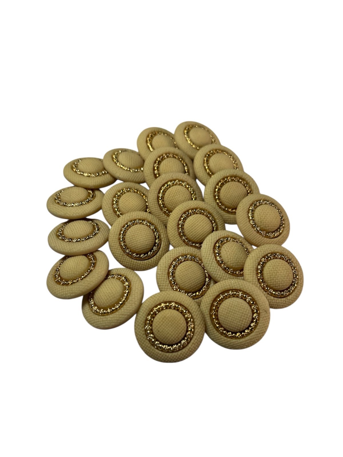 Vintage Gold and Tan Decorative Buttons bundle