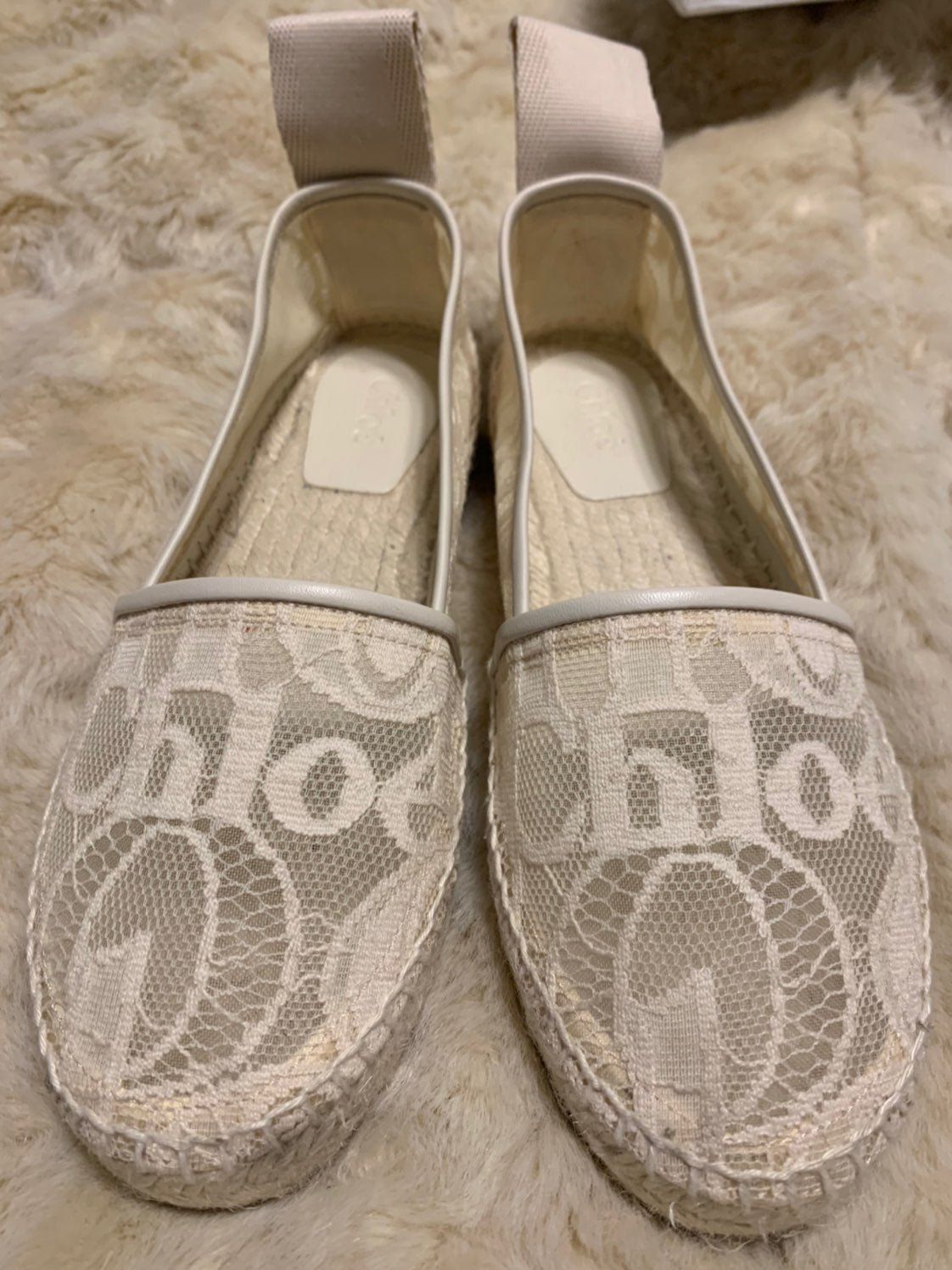 Chloe Woody Espadrilles Flats Size 37