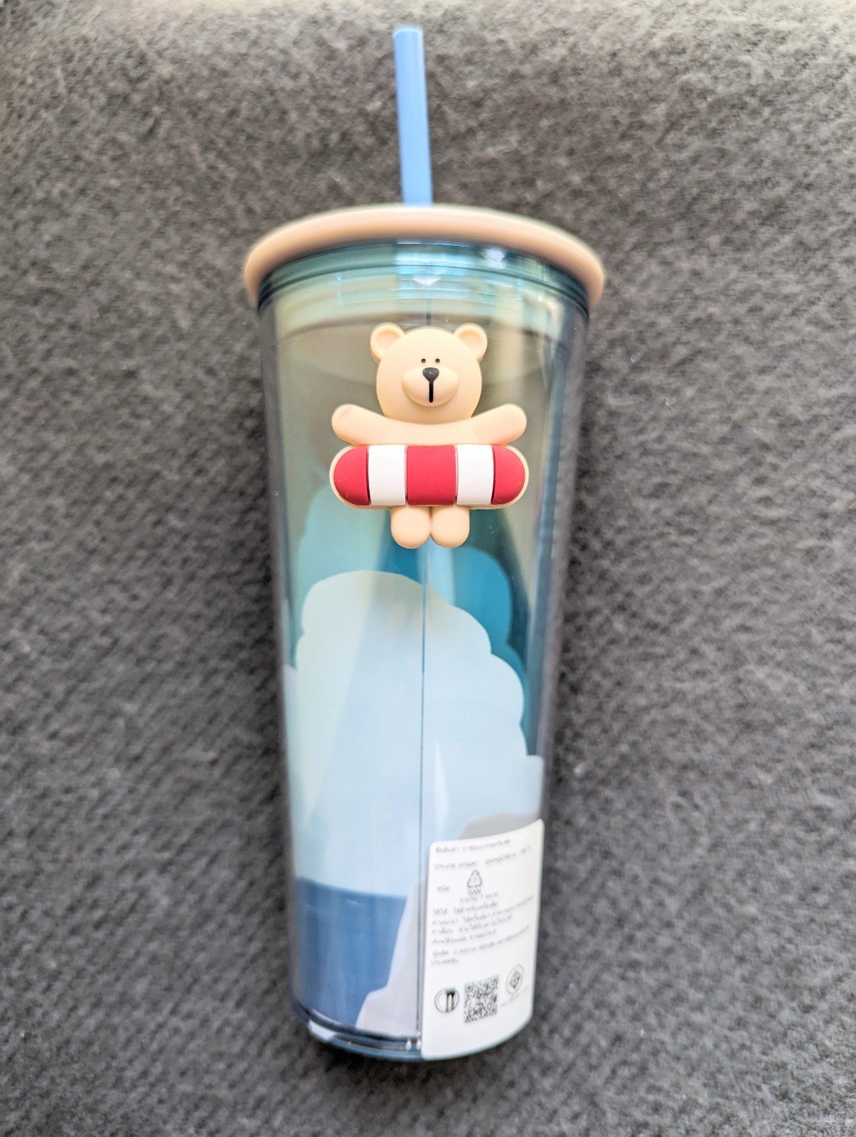 Starbucks Asia summer pop socket pool party tumbler BNWT