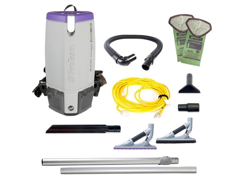 ProTeam Super Coach Pro 10 Commercial Backpack Vacuum Cleaner