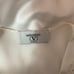 Valentino Solid White Satin Short Cap Sleeve Long Intimate Nightgown Dress
