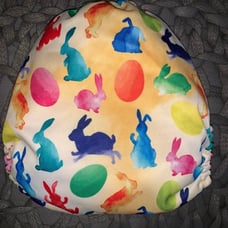 Easter eggs bunny cloth diaper