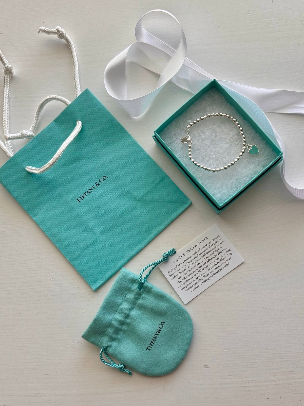 Tiffany Blue® Heart Tag Bead Bracelet