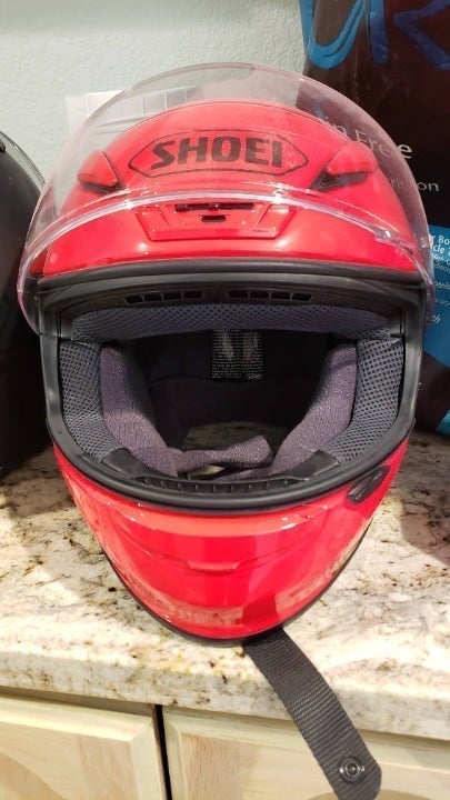 SHOEI RF1100 RED HELMET SIZE XS