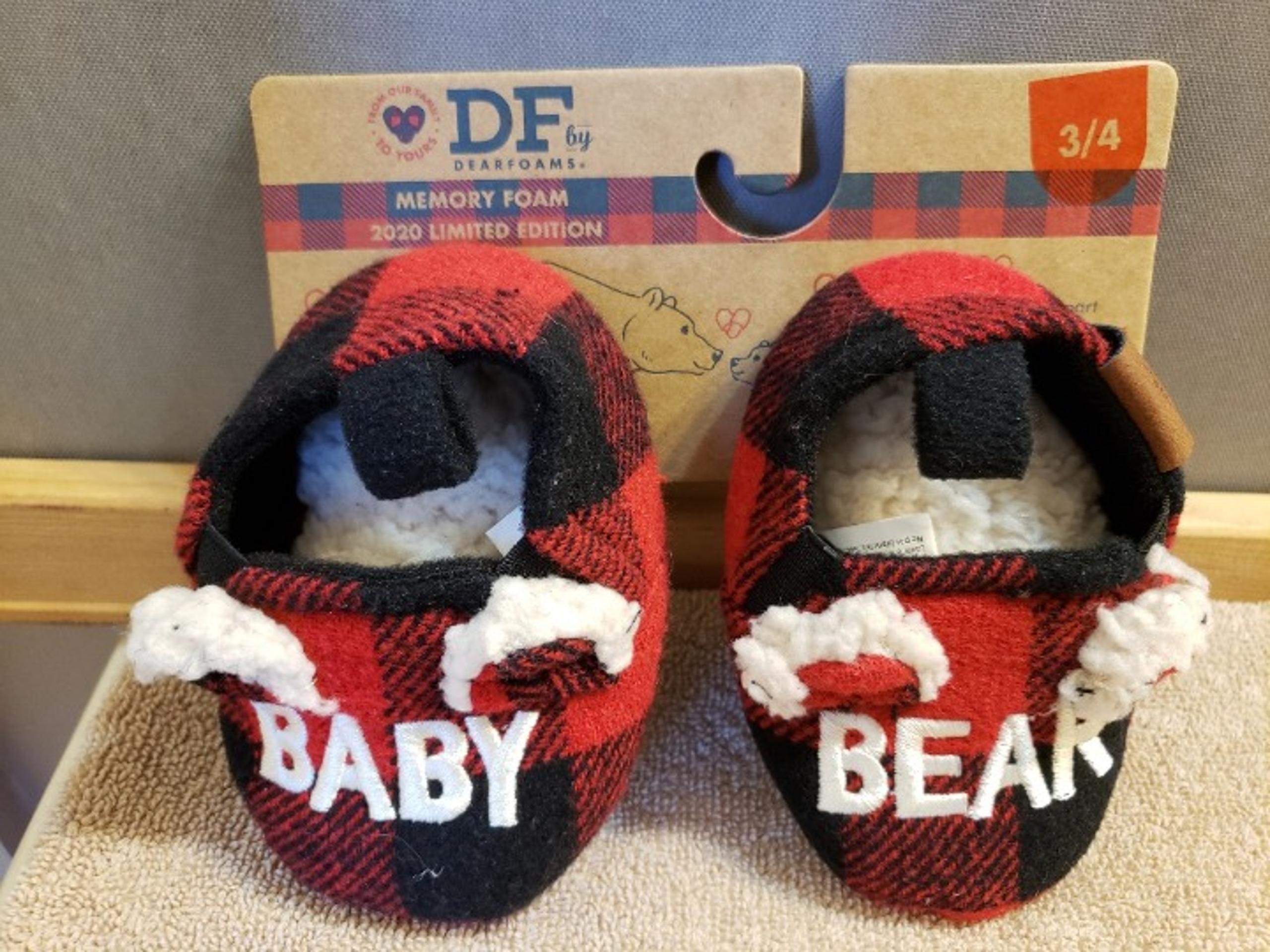 Toddler Size 3/4 Baby Bear Slippers