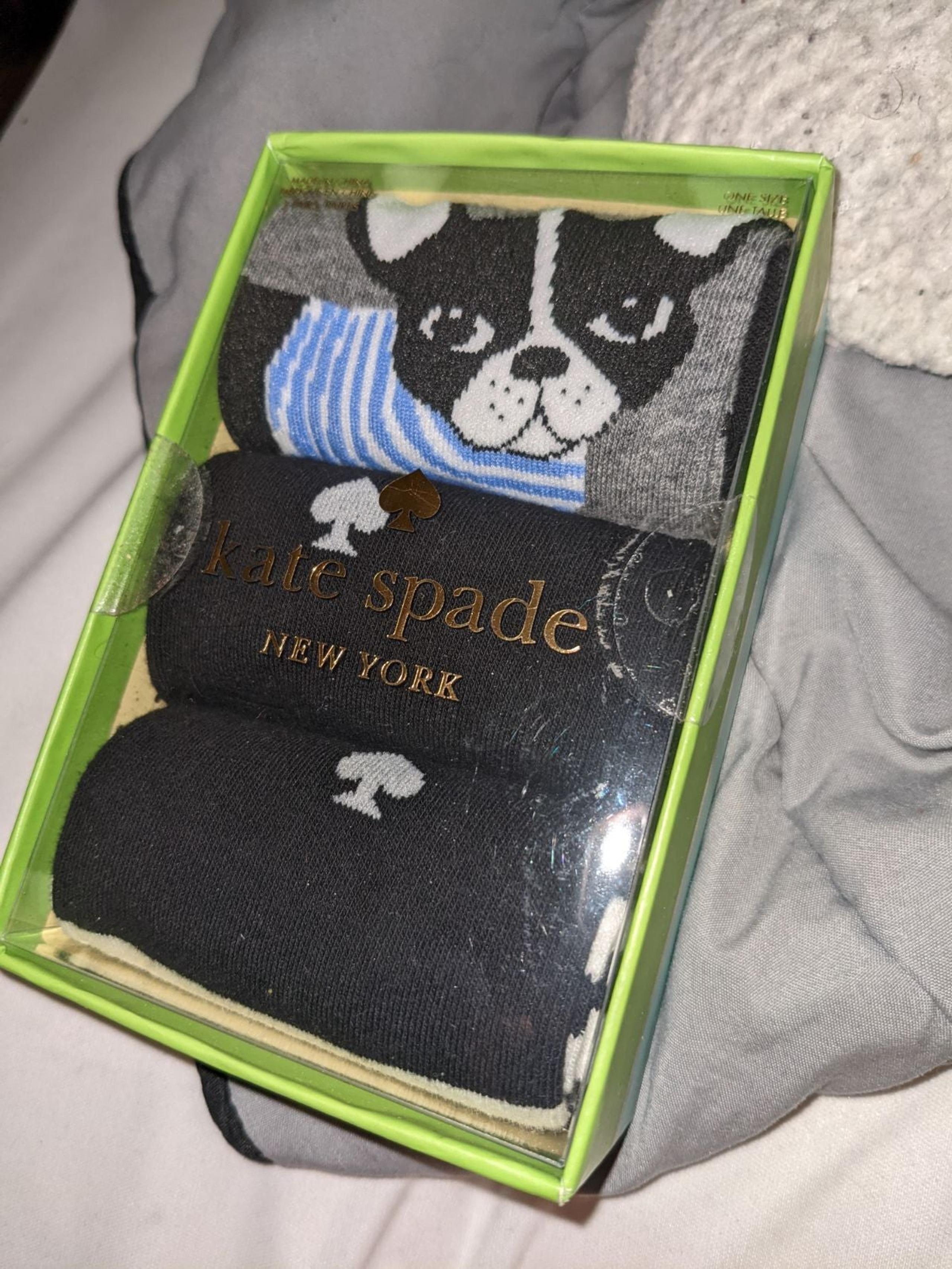 Kate spade women one size 3 pair socks