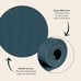 Yoga Mat 1/2 Thick w/Nylon Strap for Men & Women - Non-Slip Exercise Mat