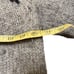 Hand knit Women's Mock Neck Grey Black Sweater 100% Icelandic Wool Fair Isle