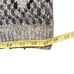 Hand knit Women's Mock Neck Grey Black Sweater 100% Icelandic Wool Fair Isle