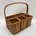 Wicker Utensil & Napkin Caddy