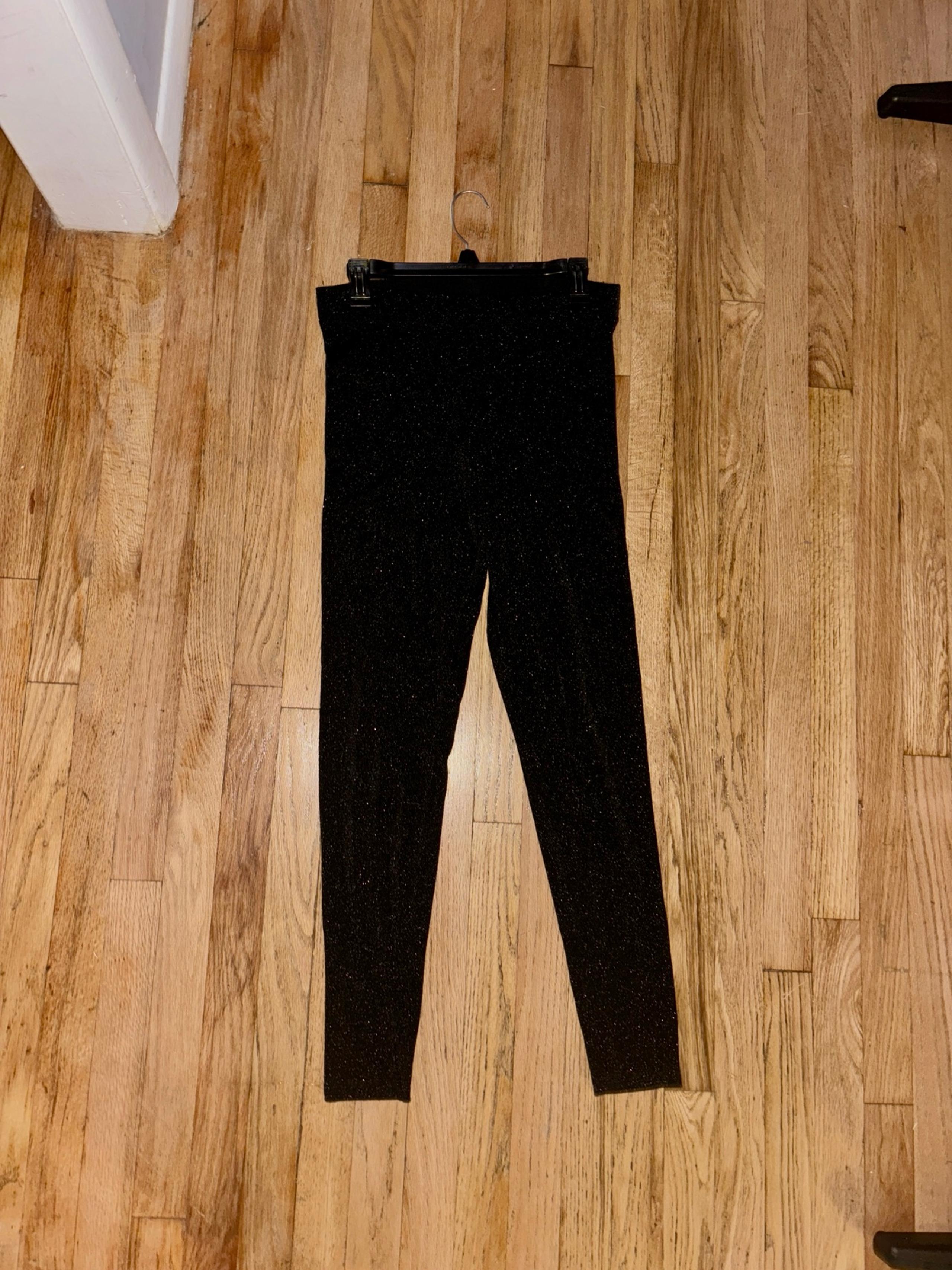 NWOT - Express Black Sparkly Leggings - Medium