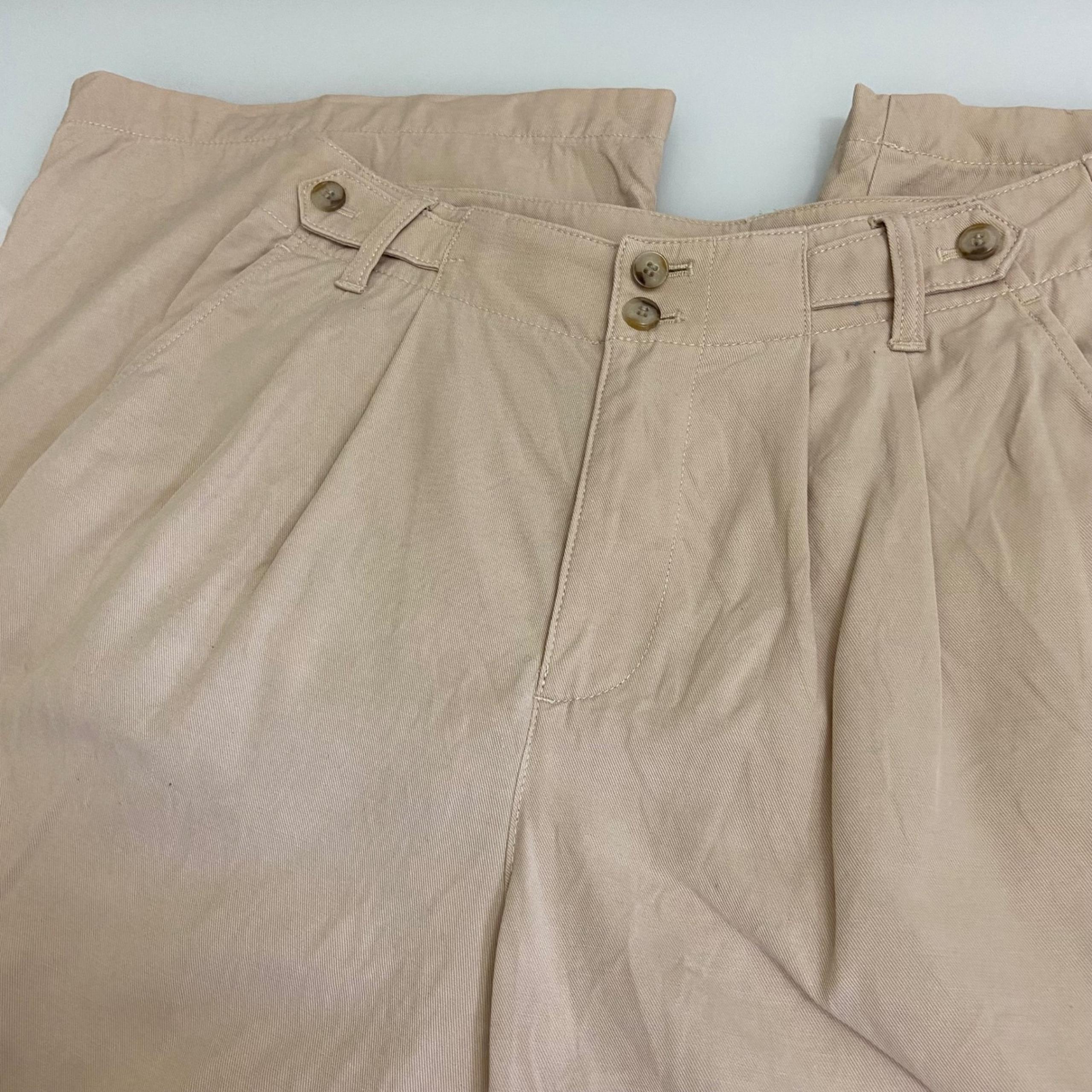 Madewell Harlow Wide Leg Pants Pleated Beige Khaki Preppy Chino Women'sSize 6P