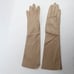 Vintage 1950s 1960s Nude Taupe Evening Gloves - Size 6 XS SM Pinup Inspired