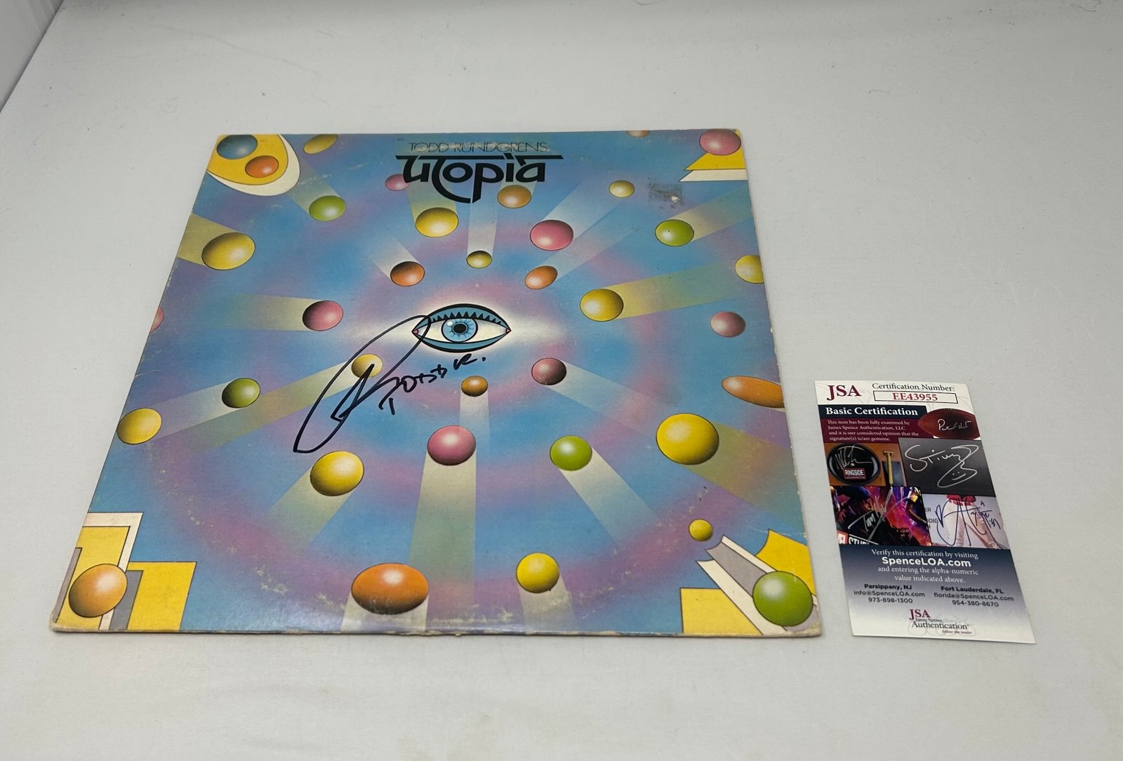 Todd Rundgren signed Utopia Album JSA COA