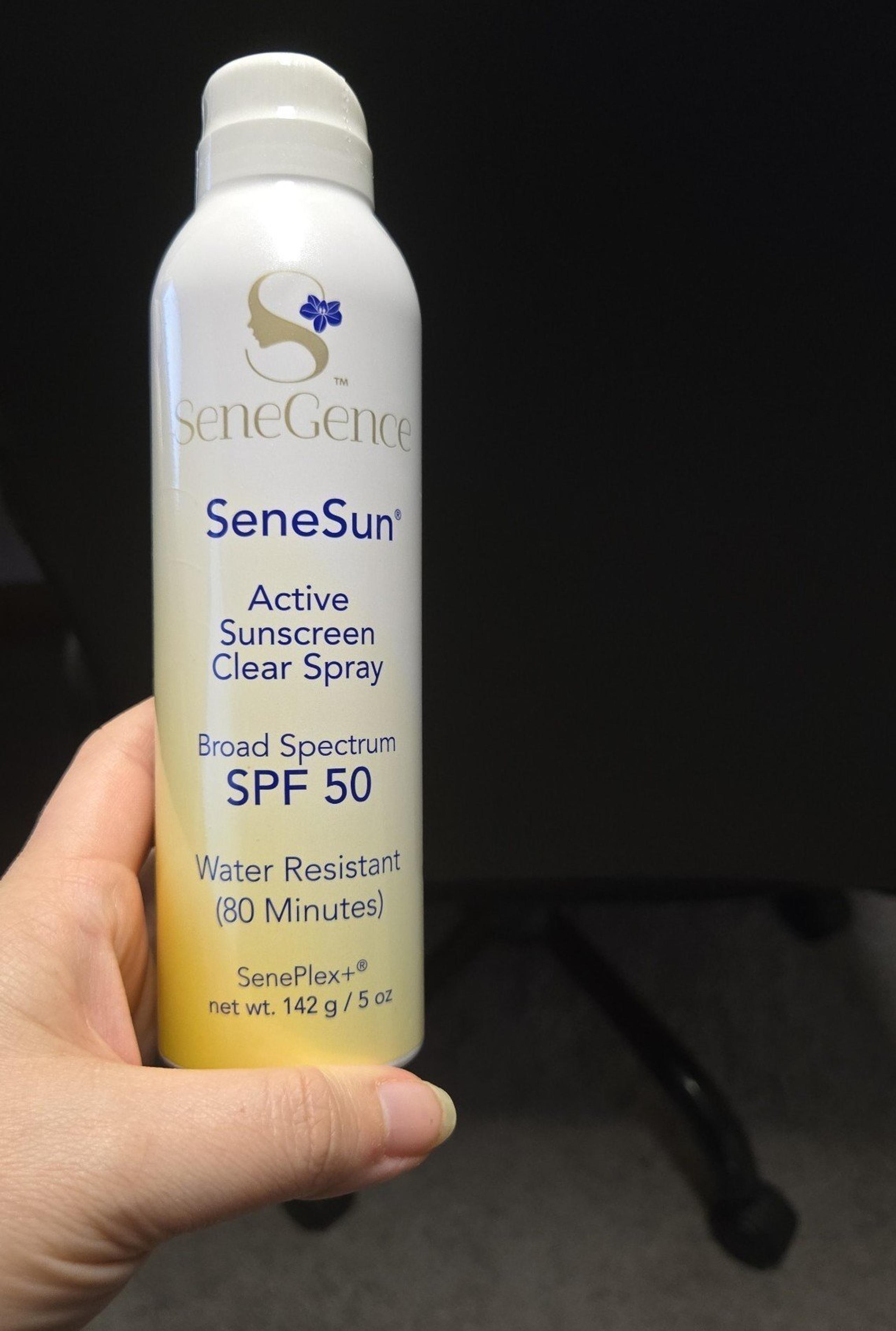 New SeneGence SeneSun Active Sunscreen Clear Spray