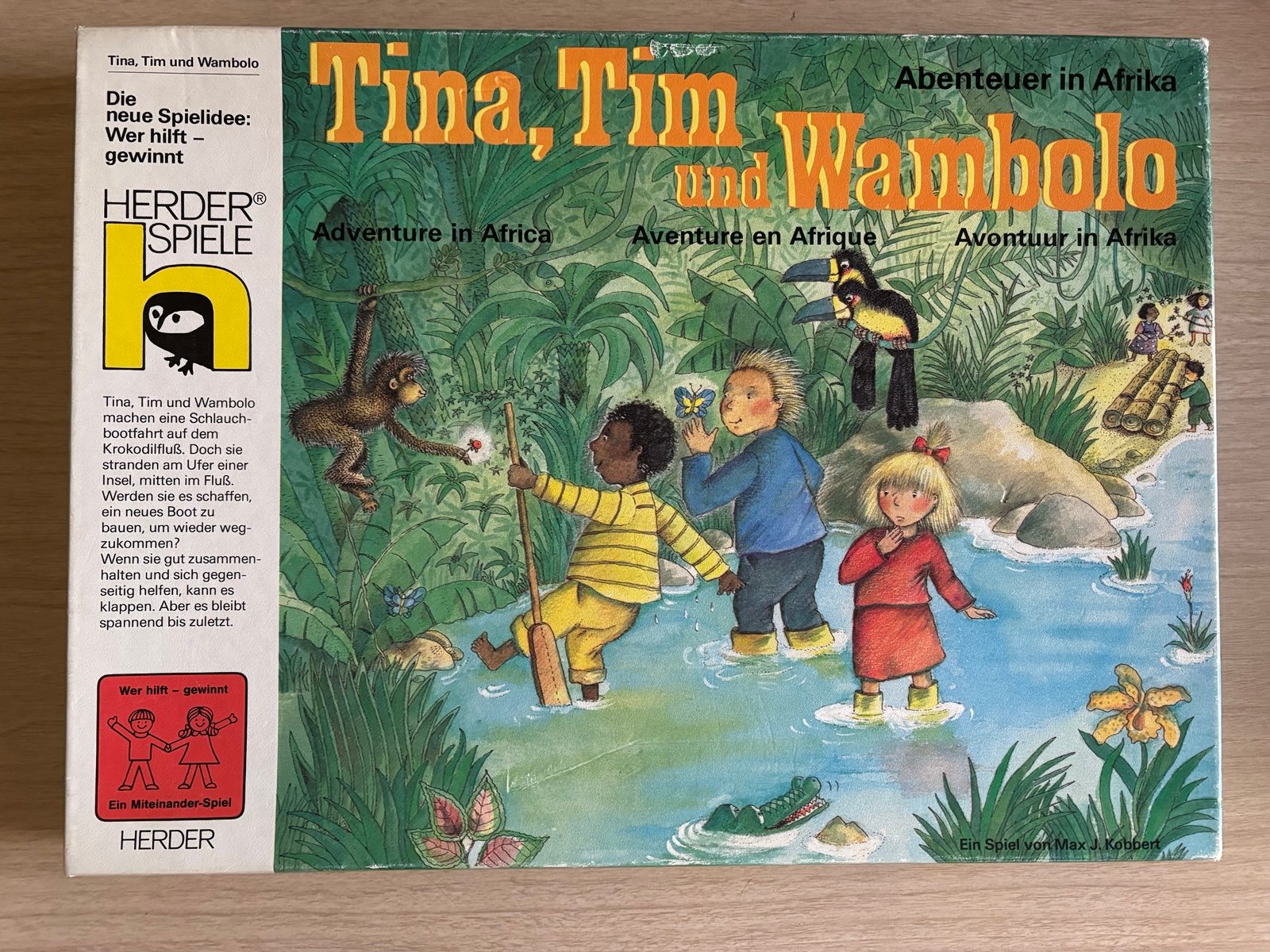 TINA, TIM AND WAMBOLO Herder Games 1988 Rarity Vintage Complete