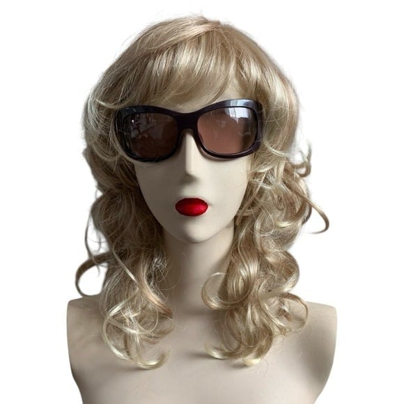 NWT Women Wig Long Curly Blonde Wig Costume Anime Wig Long Length Adult Hair Wig