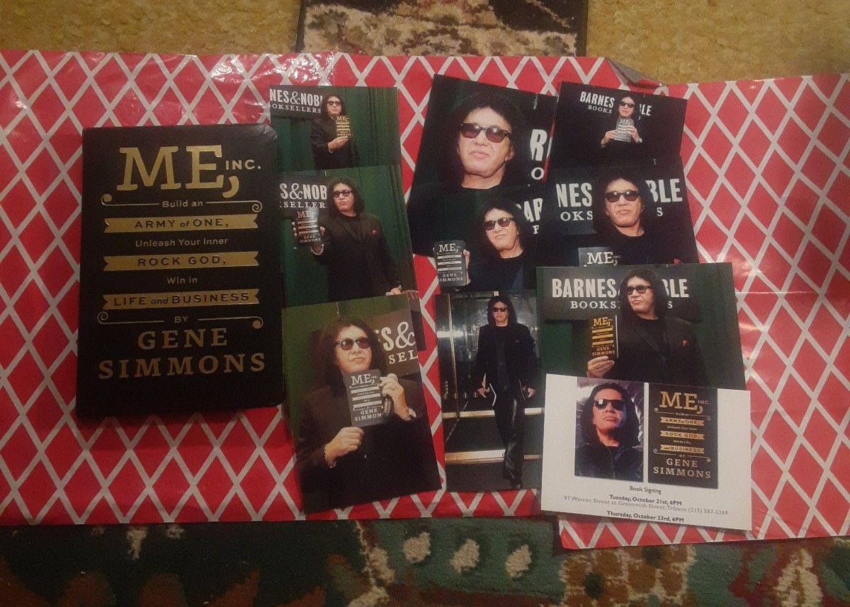 Me Inc By Gene Simmons (KISS) autographed 1st edition 2014 Signed Book + photos!