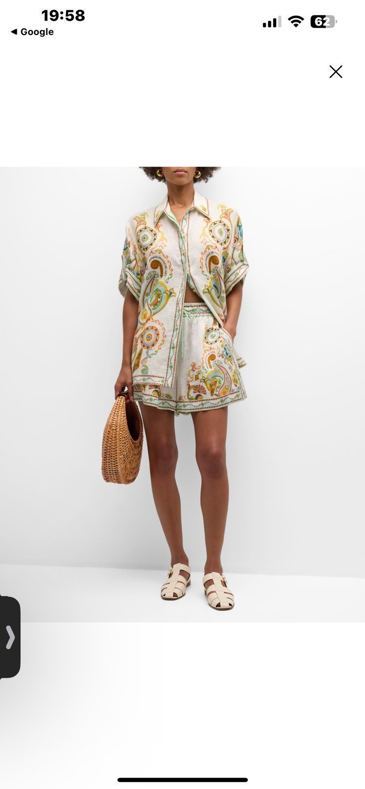 ALEMAIS Pinball Mullticolor Linen Button-Front Shirt