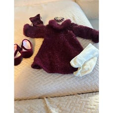AMERICAN GIRL Sparkly Garnet Holiday Christmas Dress 2001