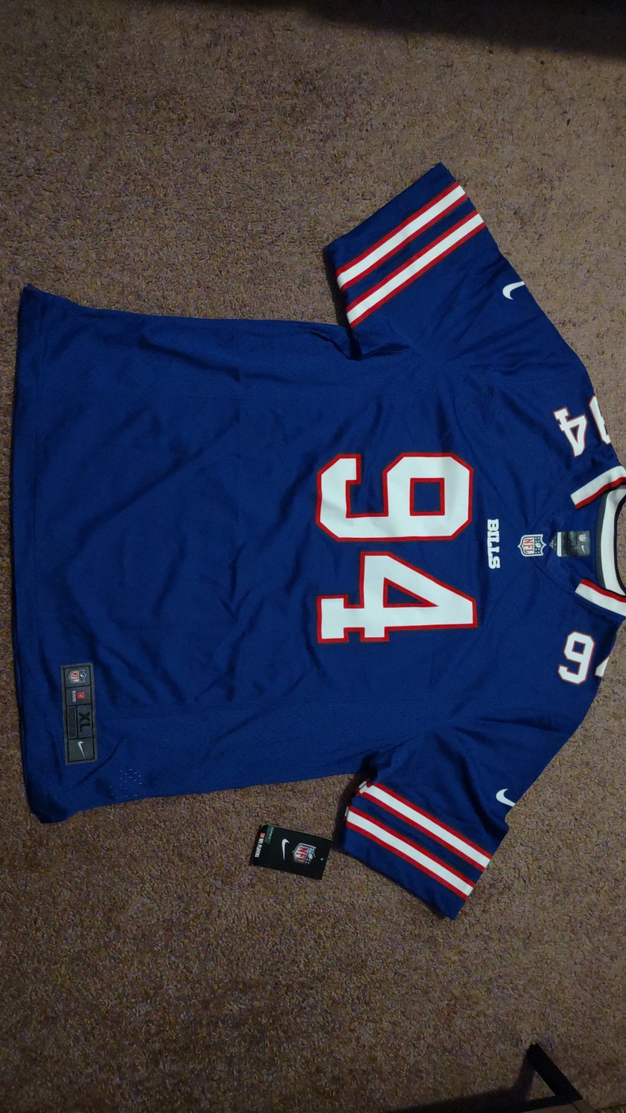 Buffalo Bills Mario Williams #94 Blue Football Jersey Nike NFL Size XL